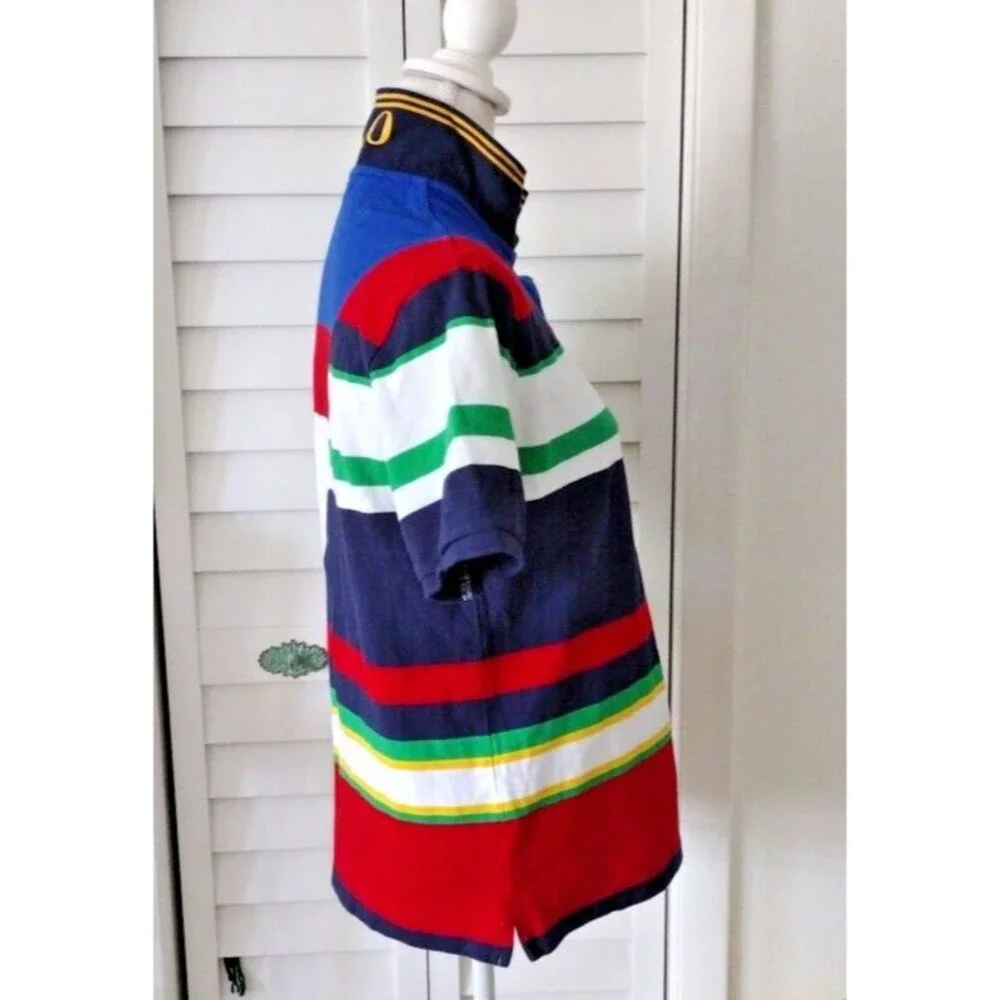 Ralph Lauren boy's Classic Split Cross Stripe Large‎ Pony Polo XL